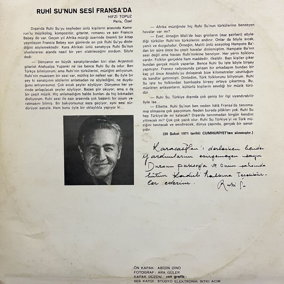 Ruhi Su – Karacaoğlan