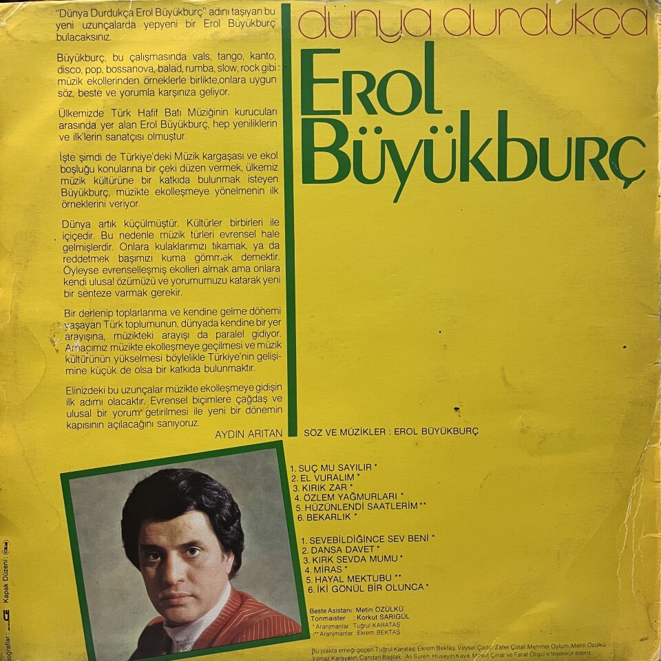 Erol Büyükburç – Dünya Durdukça