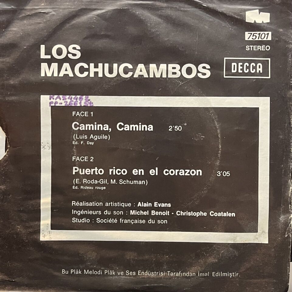 Los Machucambos – Camina, Camina / Puerto Rico En El Corazon