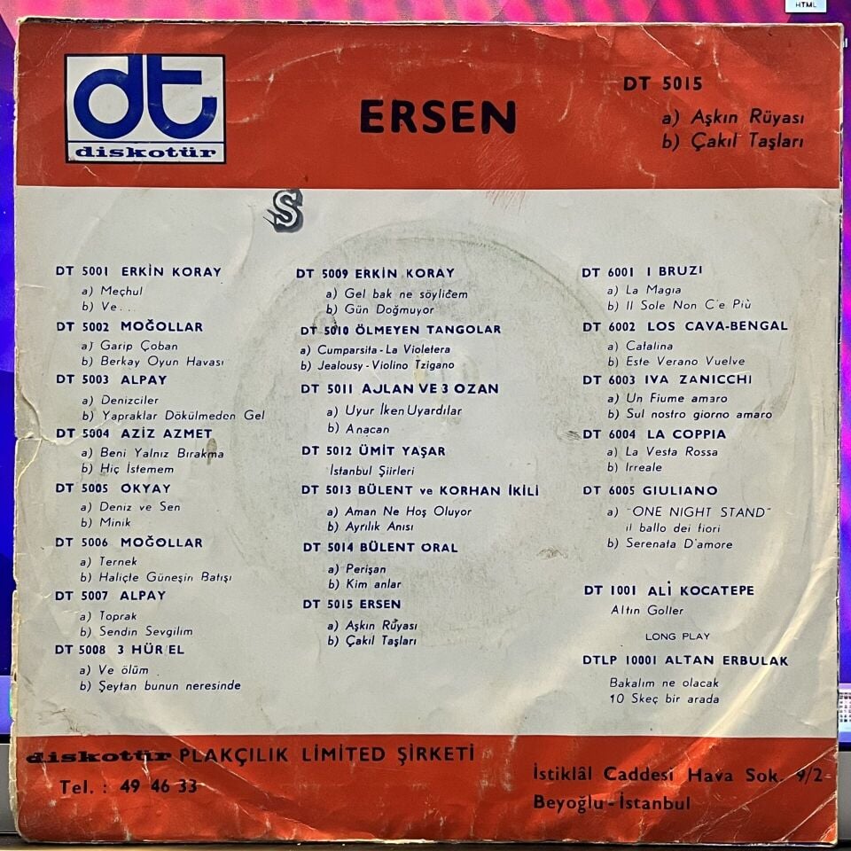 Ersen – Çakıl Taşları / Aşkın Rüyası